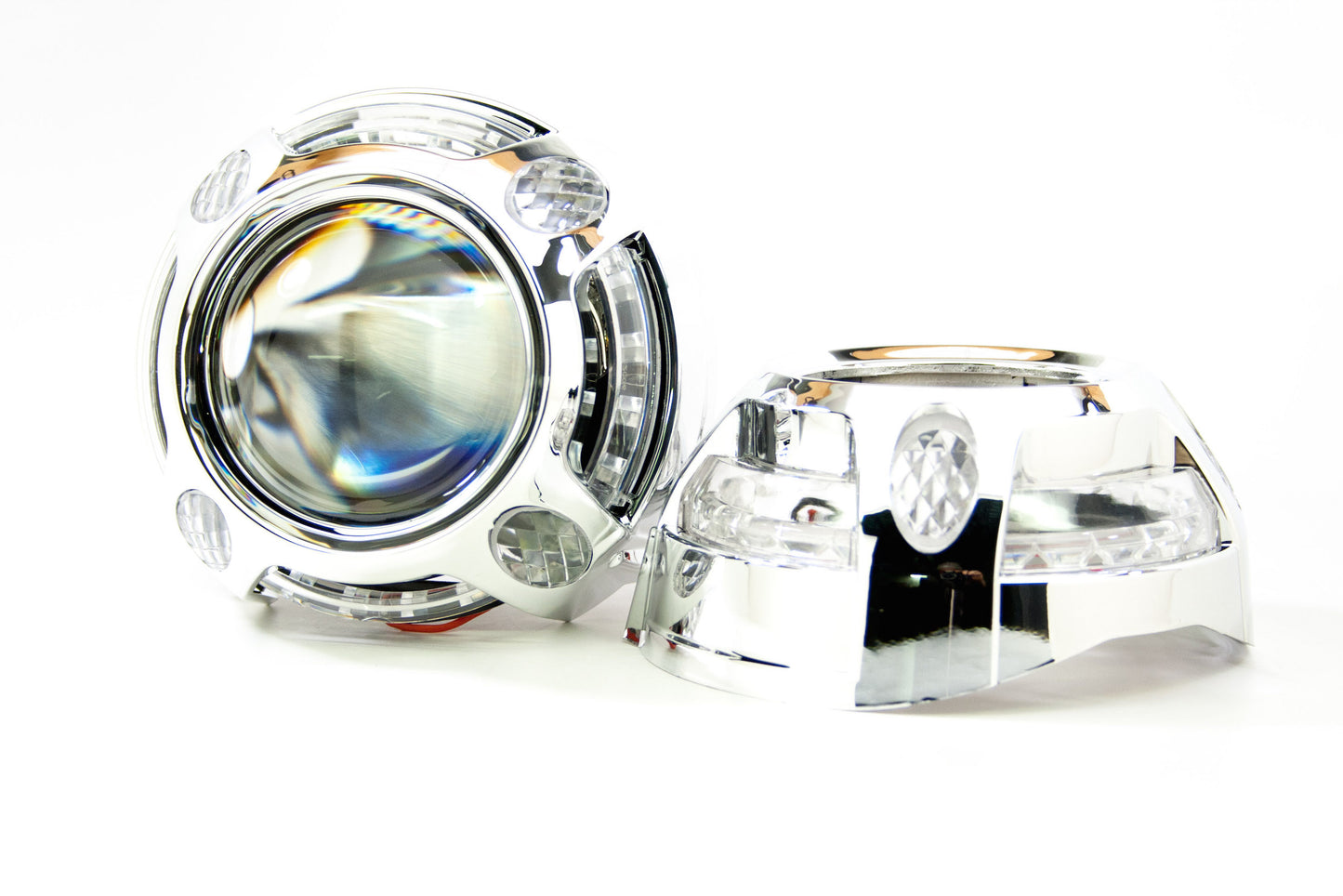 Panamera 1.0 Projector Shroud (White/Amber LED Switchback)