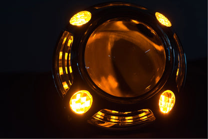 Panamera 1.0 Projector Shroud (White/Amber LED Switchback)