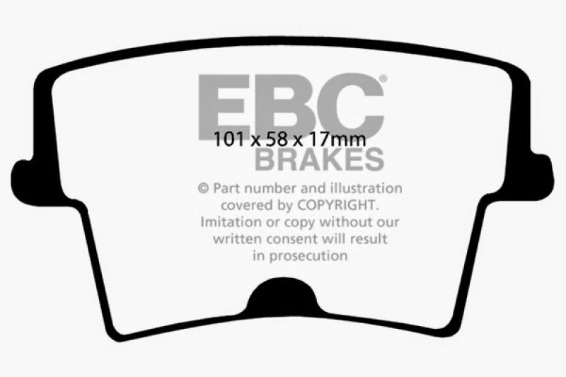 EBC YellowStuff Rear Brake Pads - DP41722R EBC