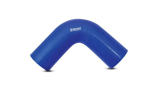 Vibrant 2740B 4 Ply Reinforced Silicone Elbow Connector - 2in I.D. - 90 deg. Elbow (BLUE)