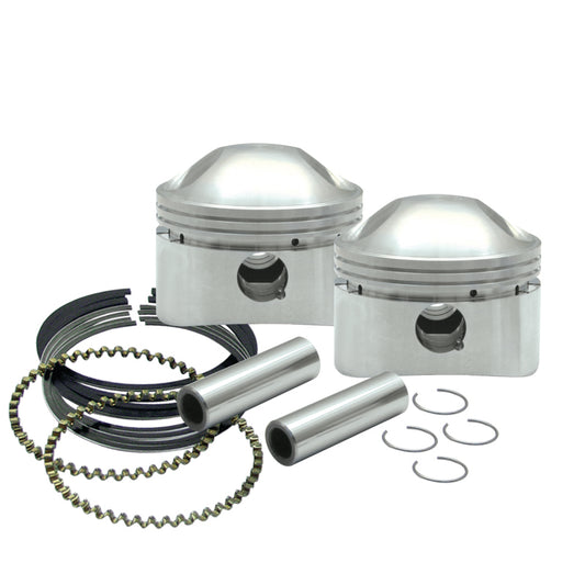 S&S Cycle 36-84 BT 3-7/16in .050in Low Compression Forged Stock Bore Stoker Pistons - 920-0083