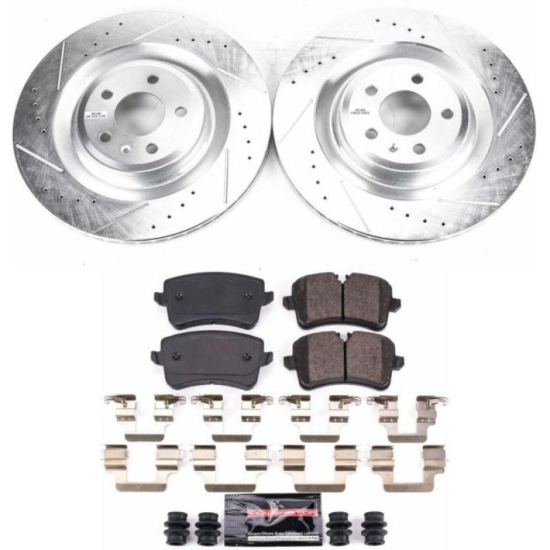 Power Stop 16-18 Audi A7 Quattro Rear Z23 Evolution Sport Brake Kit PowerStop