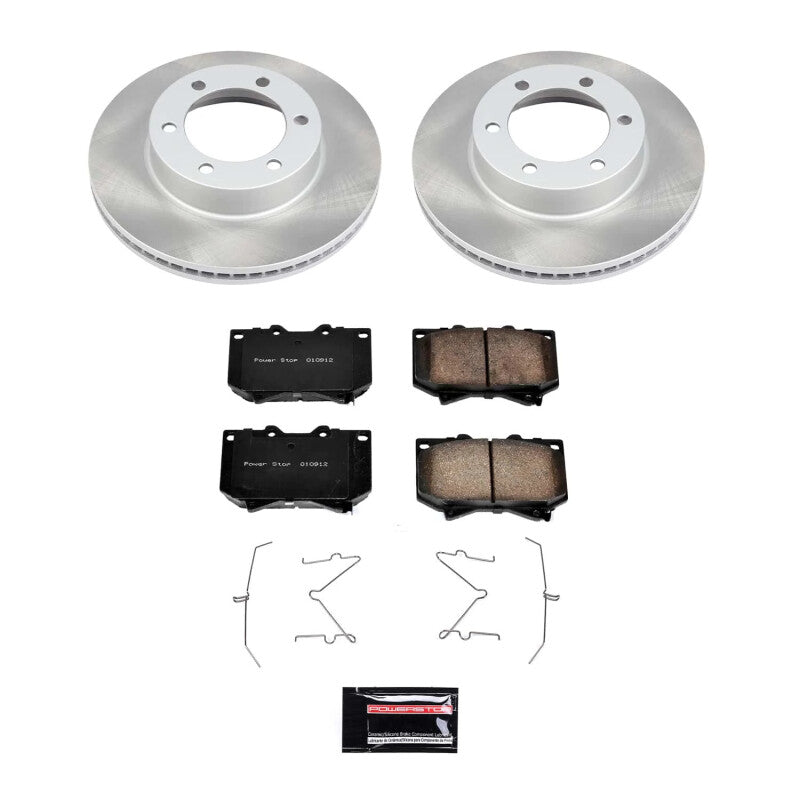 Power Stop 00-02 Toyota Tundra Front Semi-Coated Rotor Kit PowerStop