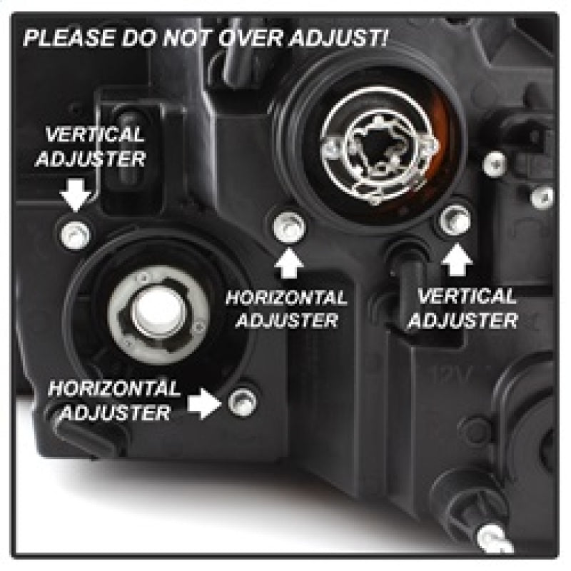 Spyder Dodge Ram 13-15 Projector Headlights Light Bar DRL Smoke PRO-YD-DR13-LBDRL-SM SPYDER