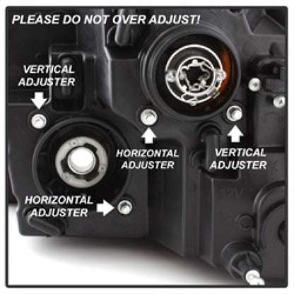 Spyder Dodge Ram 13-15 Projector Headlights Light Bar DRL Smoke PRO-YD-DR13-LBDRL-SM SPYDER