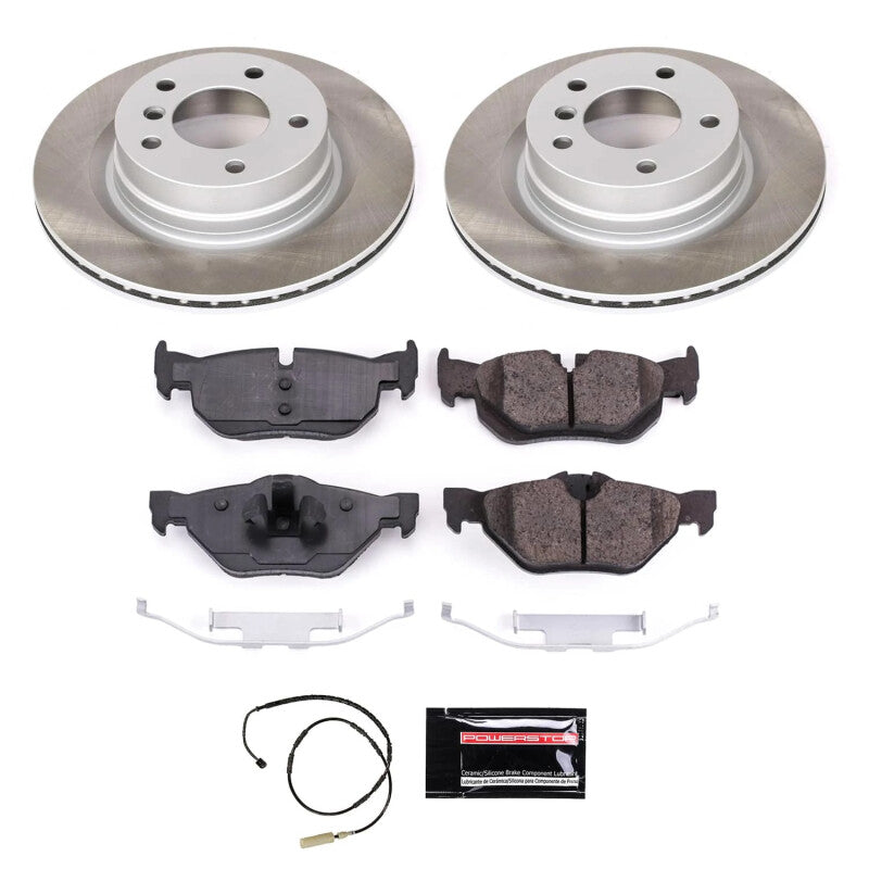 Power Stop 11-13 BMW 328i Rear Semi-Coated Rotor Kit PowerStop