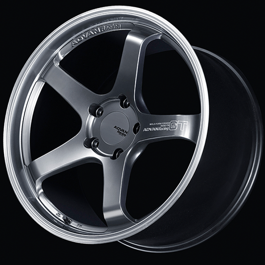 ADVAN Racing GT for Porsche 20x11.5 +46 Center Lock Wheel - Hyper Platinum Black - YAQ0N46IMPB