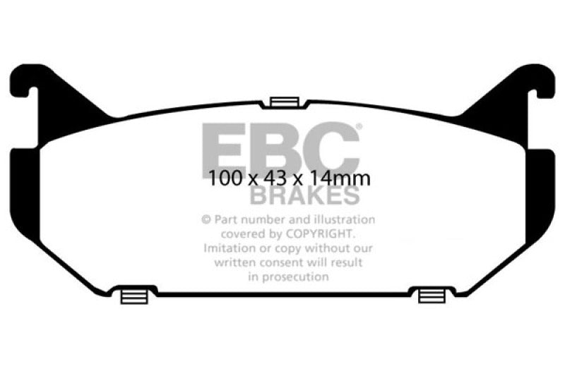 EBC YellowStuff Rear Brake Pads - DP4972R