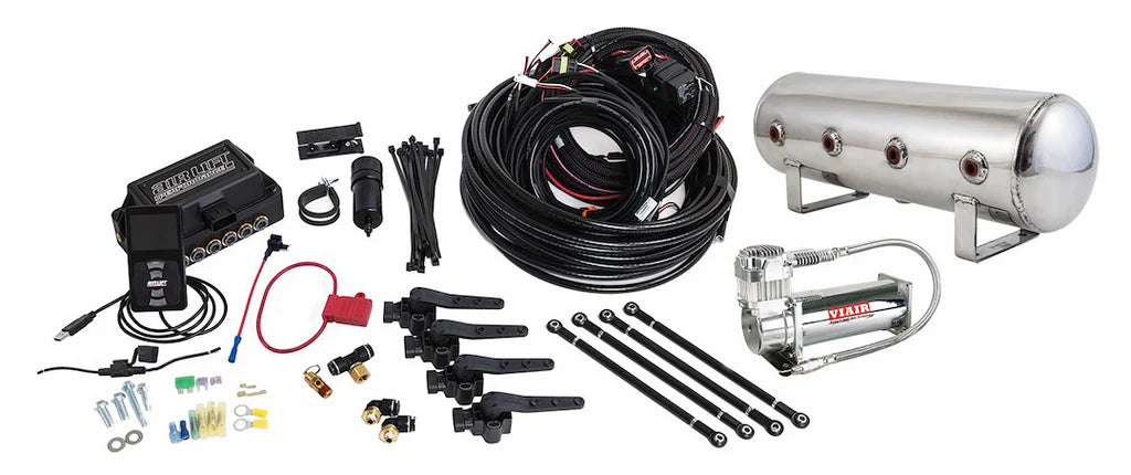 Air Lift 3H Air Management – 3/8in FNPT – 2.5 Gallon Polished Tank – VIAIR 444C – 27796