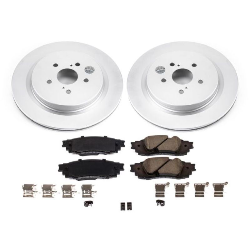 Power Stop 16-18 Lexus RX350 Rear Z17 Evolution Geomet Coated Brake Kit PowerStop