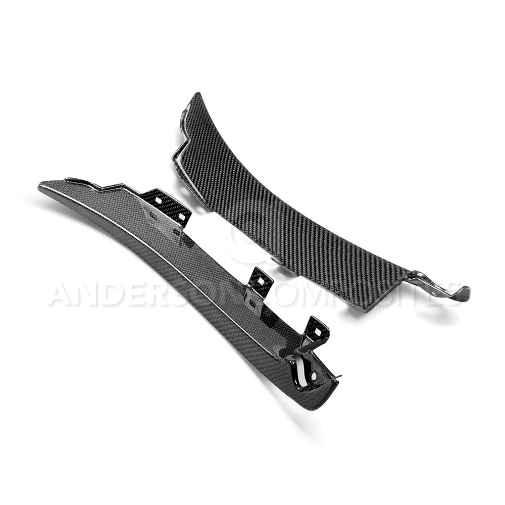 Anderson Composites 2015 - 2020 Mustang Shelby GT350 Carbon Fiber Rear Splash Guards - AC-FSG15MU350