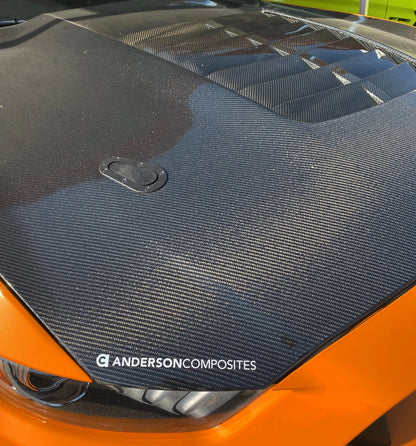Anderson Composites 15-20 Mustang Shelby GT350 GT5 Double Vented Carbon Fiber Hood- AC-HD15FDMU350-GT5-DS