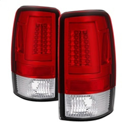 Spyder 00-06 Chevy Suburban 1500/2500 V2 Light Bar LED Tail Lights -Red Clr (ALT-YD-CD00V2-LBLED-RC) SPYDER