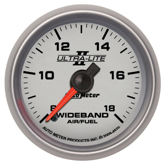 AutoMeter Chrono 2-1/16in 8:1-18:1 Stepper Motor Air/Fuel Ratio-Wideband Analog Gauge - Chrome 9770