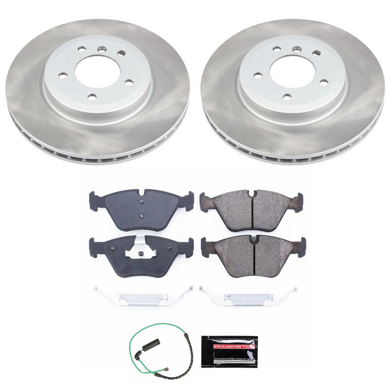 Power Stop 01-05 BMW 330xi Front Semi-Coated Rotor Kit PowerStop