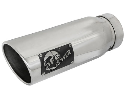 afe MACH Force-Xp Universal Exhaust Tip 4 IN Inlet x 5 IN Outlet x 12 IN L