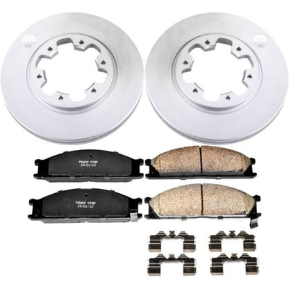 Power Stop 86-94 Nissan D21 Front Z17 Evolution Geomet Coated Brake Kit PowerStop