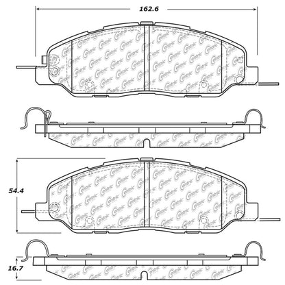 StopTech Premium Ceramic Brake Pads - 308.14630 Stoptech