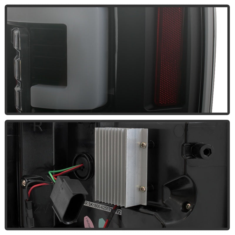 Spyder 17-18 Ford F-250 Super Duty (Excl LED Models) LED Tail Lights - Blk Smk (ALT-YD-FS17-LED-BSM) SPYDER