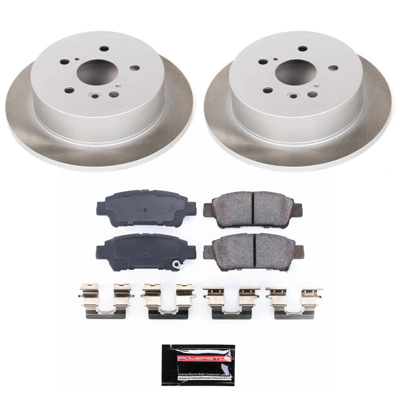 Power Stop 04-10 Toyota Sienna Rear Semi-Coated Rotor Kit PowerStop