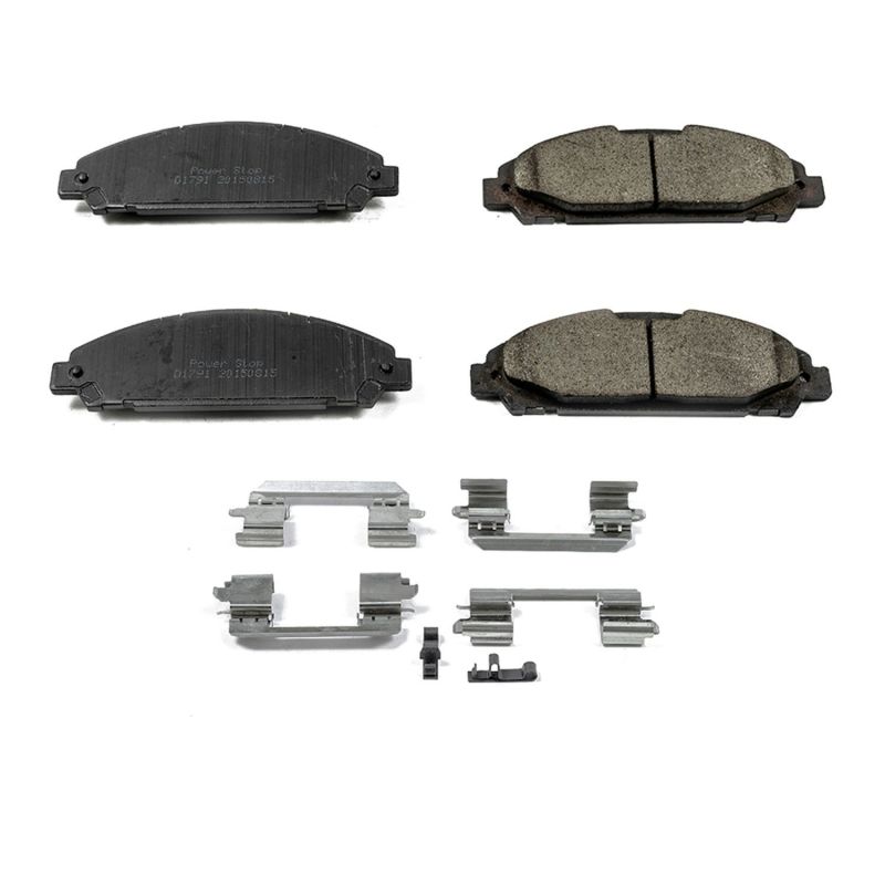 Power Stop 15-19 Ford Mustang Front Z17 Evolution Ceramic Brake Pads w/Hardware PowerStop