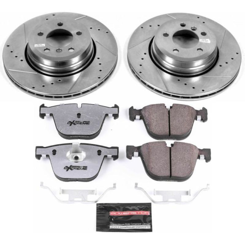Power Stop 06-08 BMW 750i Rear Z26 Street Warrior Brake Kit PowerStop