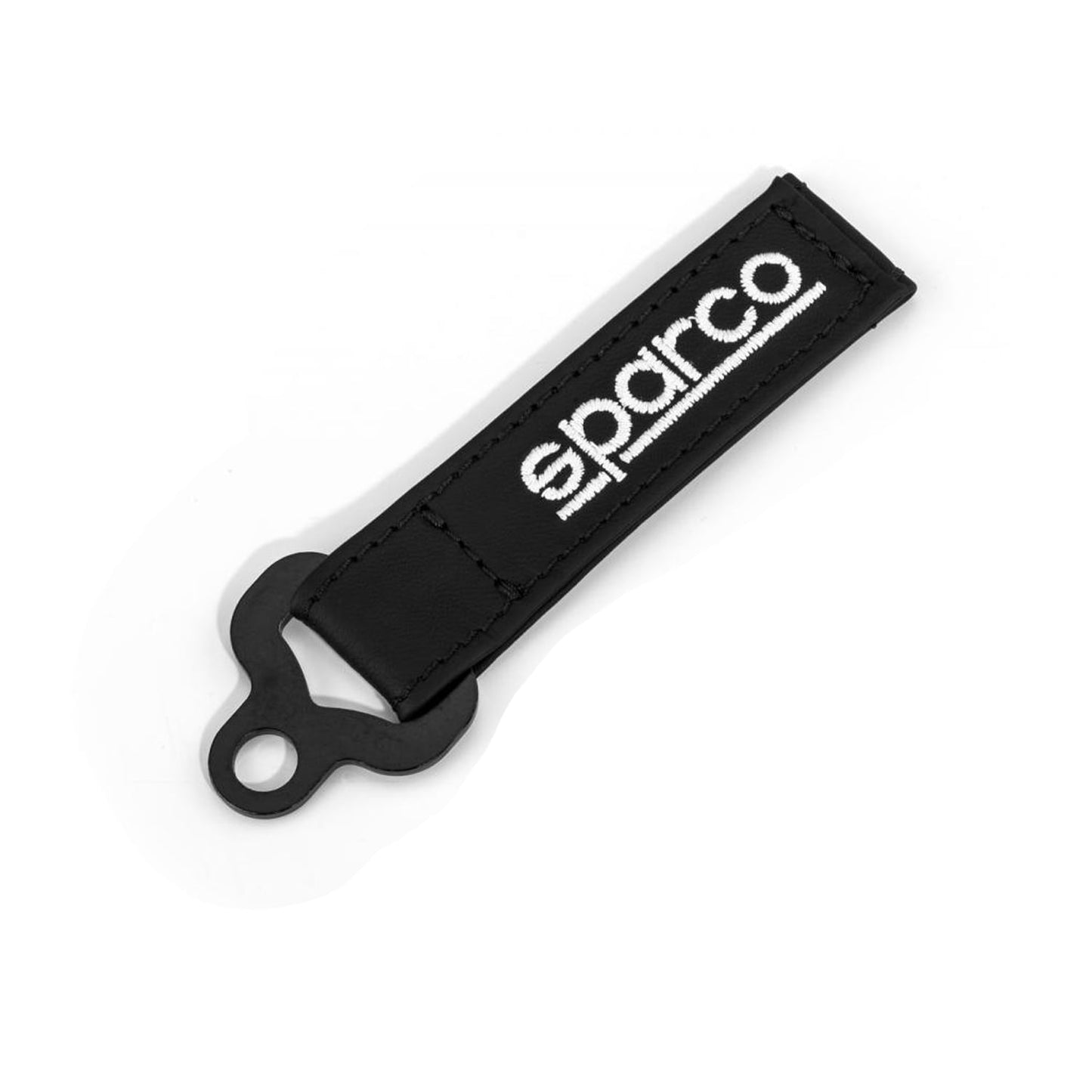 Sparco Keychain Leather - Black