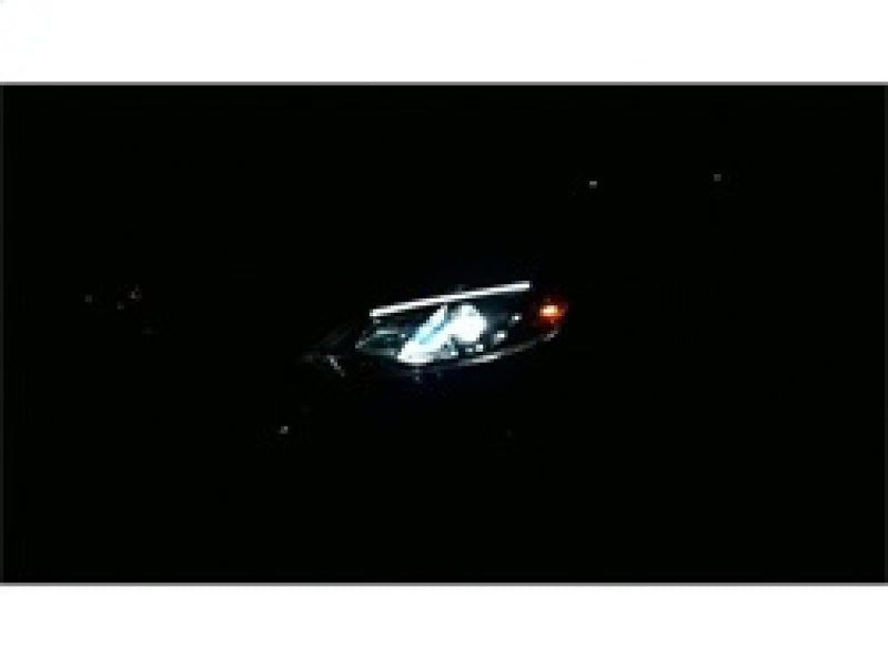 Spyder Ford Focus 12-14 Projector Headlights Halogen Model Only - DRL Black PRO-YD-FF12-DRL-BK SPYDER