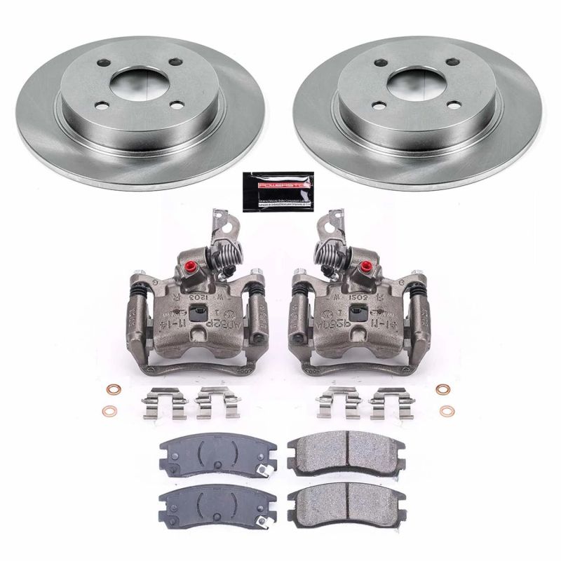 Power Stop 96-98 Saturn SC1 Rear Autospecialty Brake Kit w/Calipers PowerStop