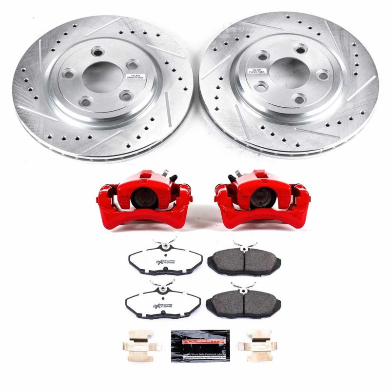 Power Stop 02-05 Ford Thunderbird Rear Z26 Street Warrior Brake Kit w/Calipers PowerStop