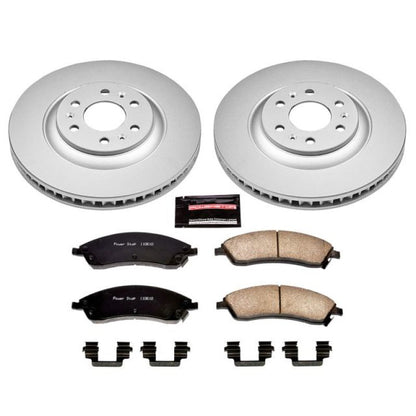 Power Stop 04-09 Cadillac SRX Front Z17 Evolution Geomet Coated Brake Kit PowerStop