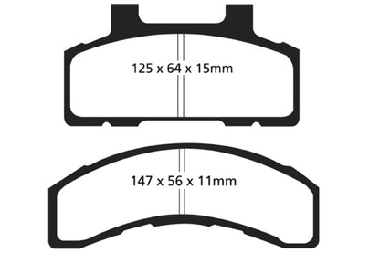 EBC GreenStuff Front Brake Pads - DP21240 EBC