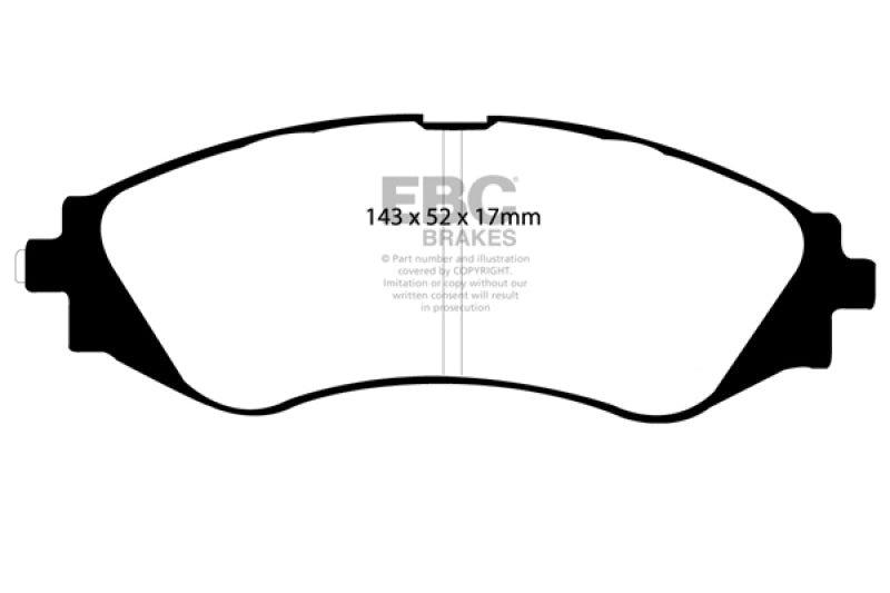EBC YellowStuff Front Brake Pads - DP41209R EBC