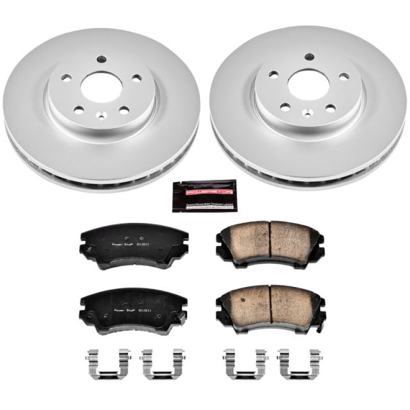 Power Stop 2017 Buick Regal Front Z17 Evolution Geomet Coated Brake Kit PowerStop