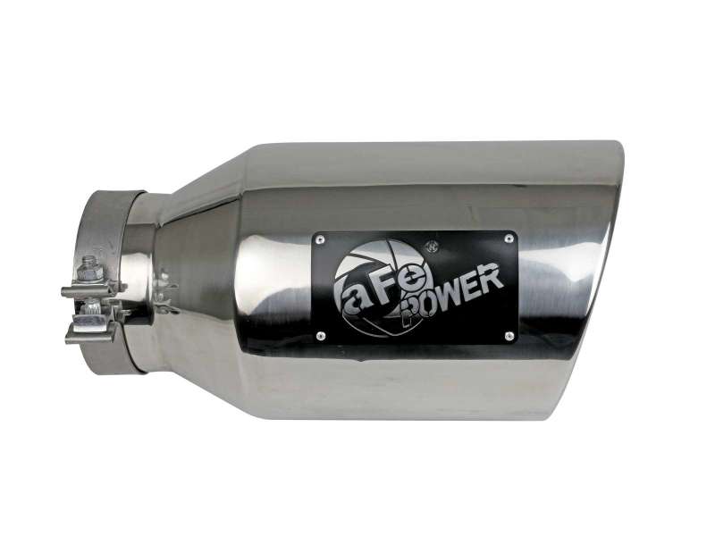 aFe Power Universal 5in Inlet 8in Outet MACH Force-XP Clamp-On Exhaust Tip - Polished aFe