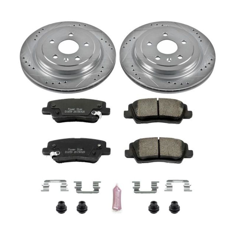 Power Stop 14-18 Cadillac CTS Rear Z23 Evolution Sport Brake Kit PowerStop
