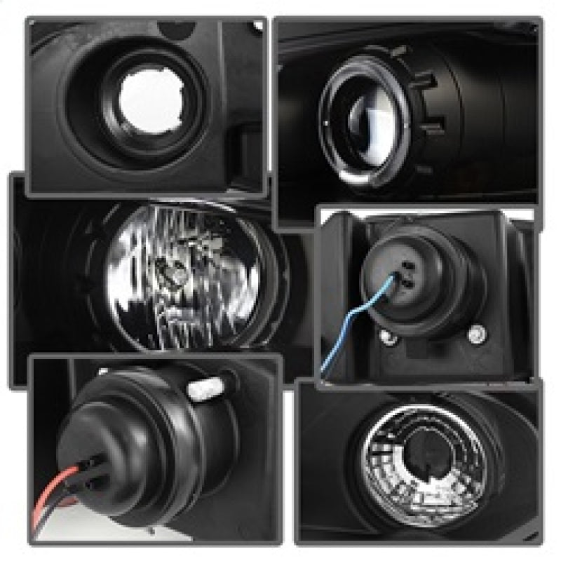 Spyder Mitsubishi Eclipse 97-99 Projector Headlights LED Halo Black High H1 Low H1 PRO-YD-ME97-HL-BK SPYDER