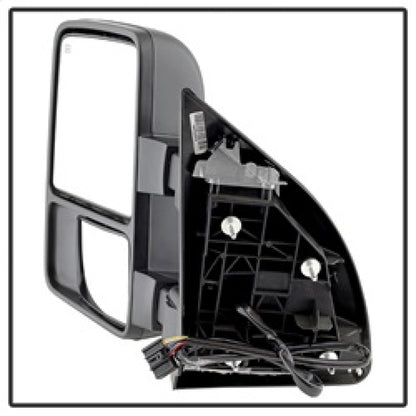 xTune Ford SuperDuty 08-15 Extendable Heated Mirrors w/ LED Signal Smoke MIR-FDSD08S-PW-SM-SET SPYDER