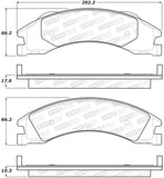 StopTech Premium Ceramic Front Brake Pads - 308.13291