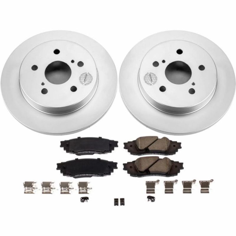 Power Stop 2019 Lexus ES350 Rear Z17 Evolution Geomet Coated Brake Kit PowerStop