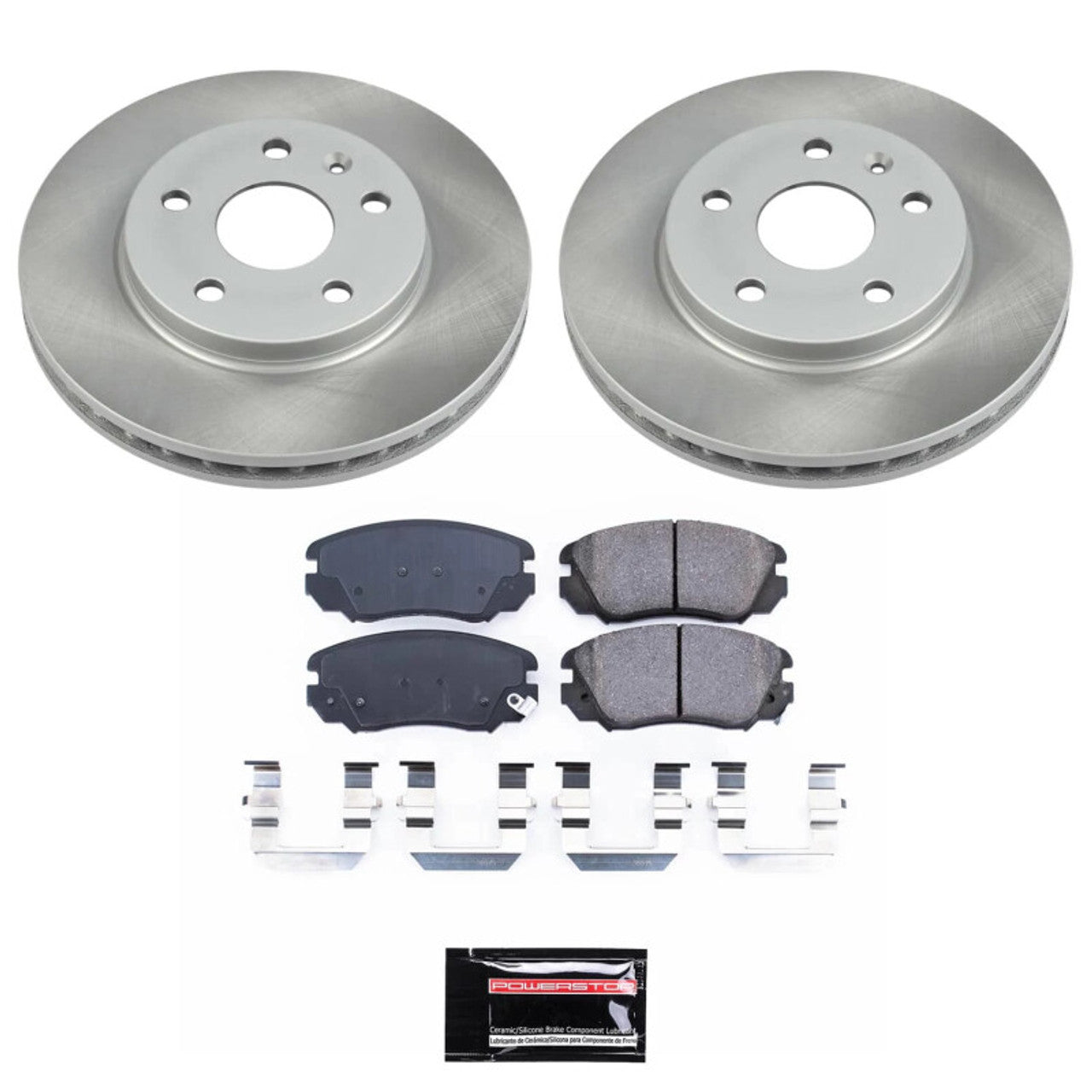 Power Stop 10-11 Saab 9-5 Front and Rear Semi-Coated Rotor Kit