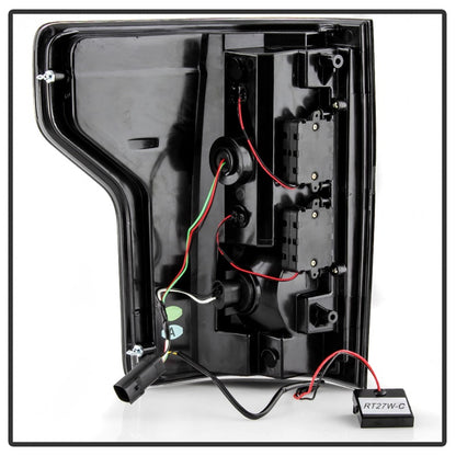 Spyder 18-19 Ford F-150 (w/o Blind Spot Sensor) LED Tail Lights - Blk Smk (ALT-YD-FF15018-LED-BSM) SPYDER