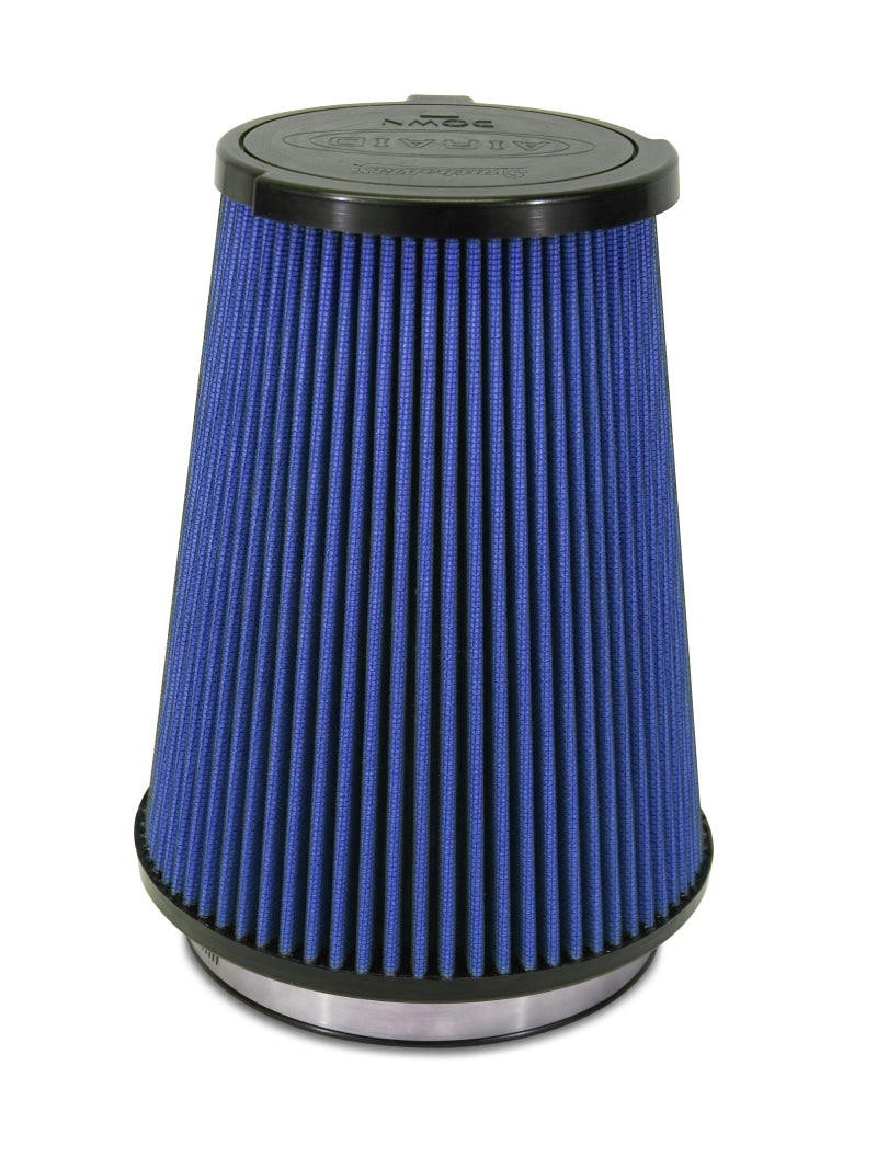 Airaid 10-14 Ford Mustang Shelby 5.4L Supercharged Direct Replacement Filter - Dry / Blue Media Airaid