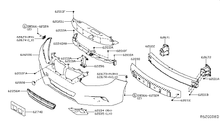 Load image into Gallery viewer, OEM Nissan Bumper Cover Retainer - 01553-0170U