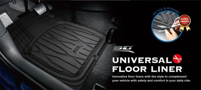 3D MAXpider 2099L-09-FR4 777-1 Universal Kagu Black Mat 4pcs (Size: L Front L 28in x W 21in Rear L 20in x 21in)