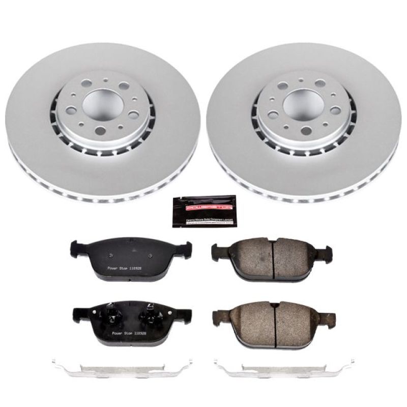 Power Stop 03-14 Volvo XC90 Front Z23 Evolution Sport Coated Brake Kit PowerStop