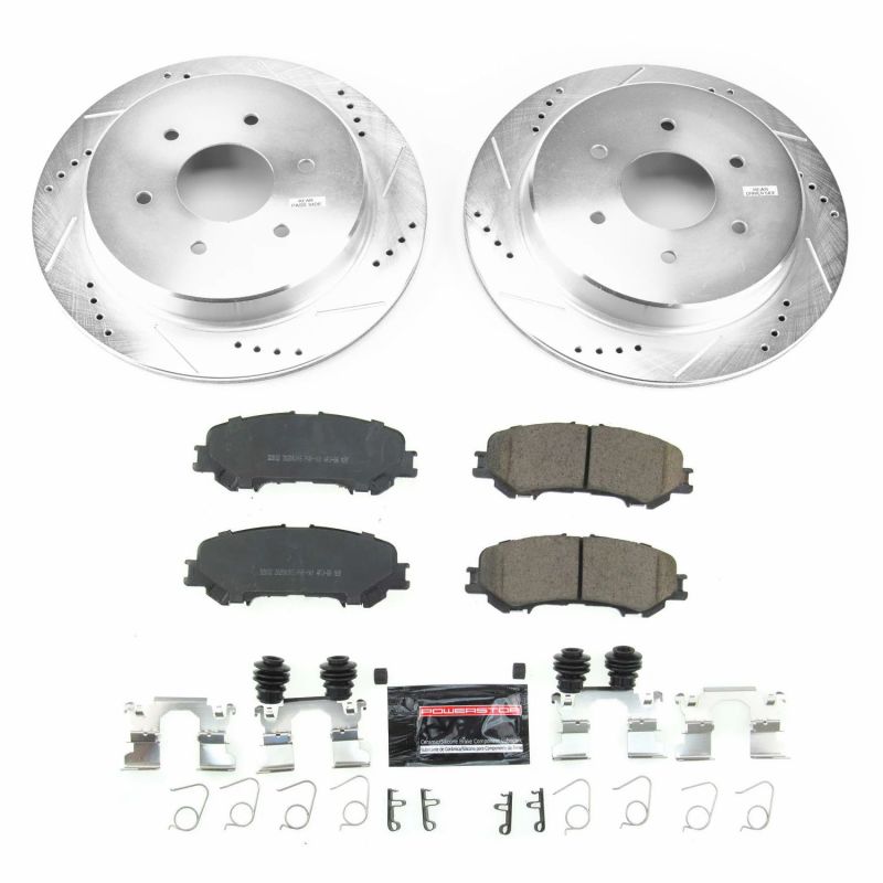 Power Stop 17-18 Nissan Titan Rear Z23 Evolution Sport Brake Kit PowerStop