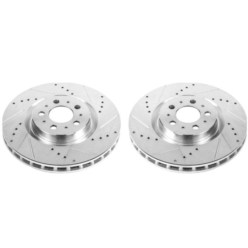 Power Stop 04-07 Volvo S60 Front Evolution Drilled & Slotted Rotors - Pair PowerStop