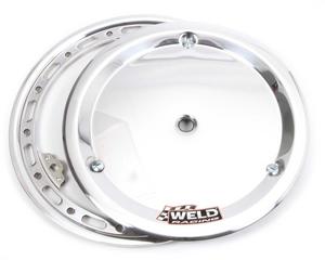 Weld Oval Midget Beadlock Ring 13in. (14-Hole/Bolt-on) - w/Cover