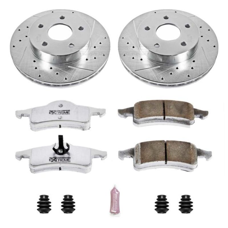 Power Stop 99-04 Jeep Grand Cherokee Rear Z26 Street Warrior Brake Kit PowerStop
